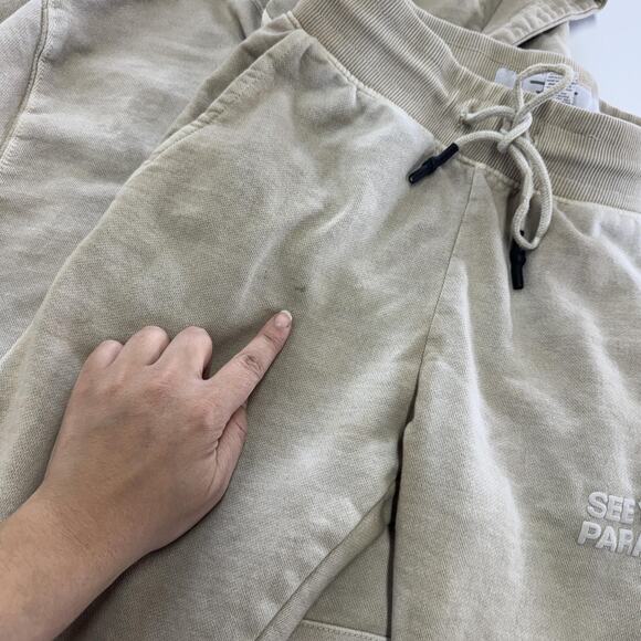 Jordan Craig Hoodie Sweatpants Set Mens Small Beige See You In Paradise Legacy - Picture 4 of 13